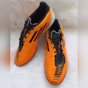 Adidas Men's F30 Orange/Black Indoor Soccer Shoes Size 9.5 US